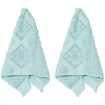 Полотенце гостевое PAD «Гарлем», (комплект, 2 шт), производство Европа, цвет Sky