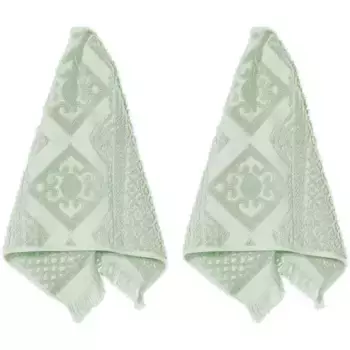 Полотенце гостевое PAD «Гарлем», (комплект, 2 шт), производство Европа, цвет Dusty Mint