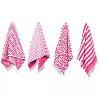 Полотенце гостевое PAD «Семейное», (набор, 12 шт), Производство Европа, розовый