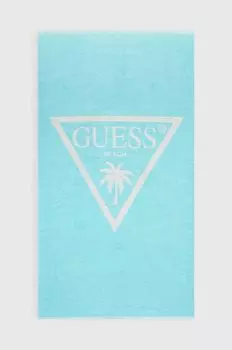Полотенце Guess, бирюзовый