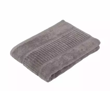 Полотенце Gzze "BIO Terry", (1 шт.), натуральный хлопок, однотонное, с стриженной каймой, пастельные тона 70х140 см (1 шт.), цвет silberfarben