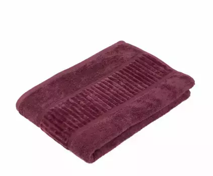 Полотенце Gzze "BIO Terry", (1 шт.), натуральный хлопок, однотонное, с стриженной каймой, пастельные тона 70х140 см (1 шт.), цвет beere