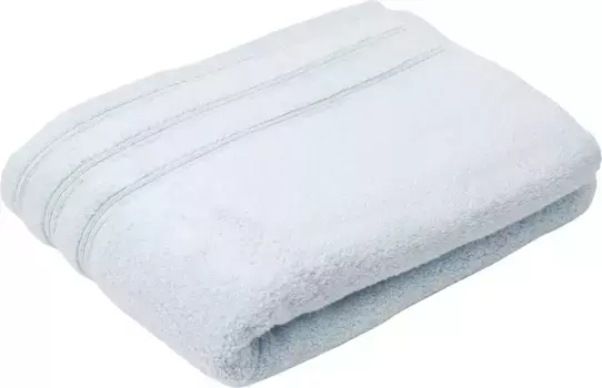 Полотенце Gzze "Монако", (1 шт.), однотонное, с волнистой каймой, чистый хлопок 70х140 см (1 шт.), светло-синий