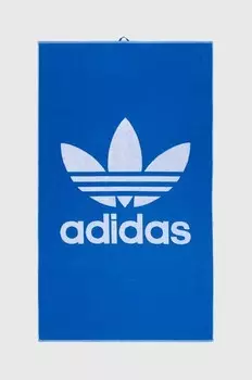 Полотенце хлопковое 100х170 см. adidas Originals, синий