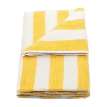 Полотенце хлопковое в полоску Rifz Gob, желтый