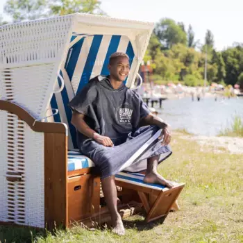 Полотенце HOMELEVEL, синий