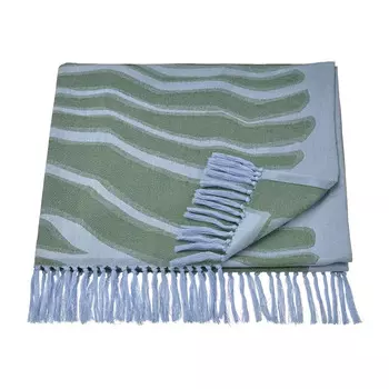 Полотенце Ikea Bastua 90x180 см, голубой/зеленый