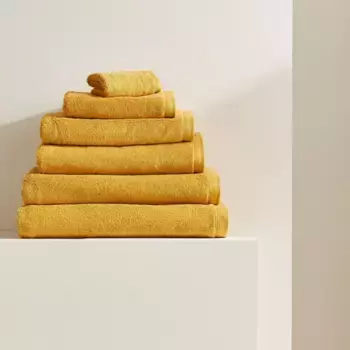 Полотенце из экстра чесаного хлопка 550 гр/м2 Kashmir El Corte Ingls, горчица
