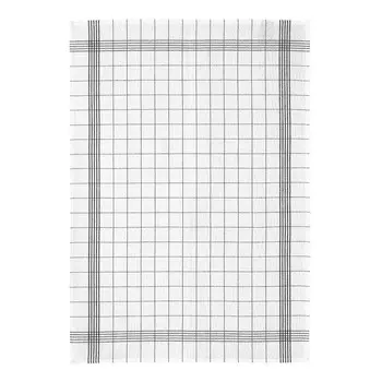 Полотенце из льна и хлопка в клетку - Metis Winkler, цвет Nero