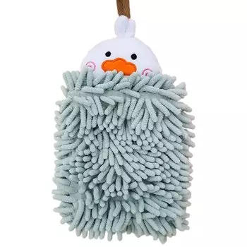 Полотенце из синели с подвесной веревкой, быстросохнущее, мягкое, с милым мультяшным дизайном, идеальные принадлежности для кухни и ванной комнаты для цыпленка Stuttg, мультиколор