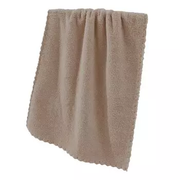 Полотенце Экологичные антидеформированные полиэфирные пушистые полотенца для лица для дома - Бежевый Stuttg, светло-коричневый