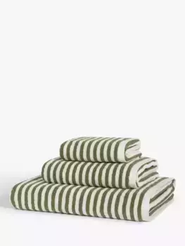 Полотенце John Lewis Fine Stripe, цвет avocado