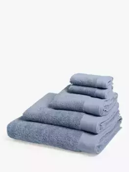 Полотенце John Lewis Organic Cotton, цвет pacific