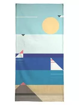 Полотенце Juniqe, цвет blau & gelb