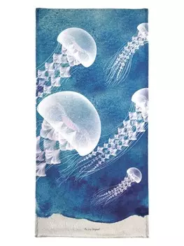 Полотенце Juniqe, цвет blau & wei