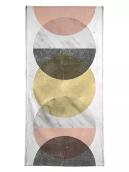 Полотенце Juniqe, цвет cremewei & gelb