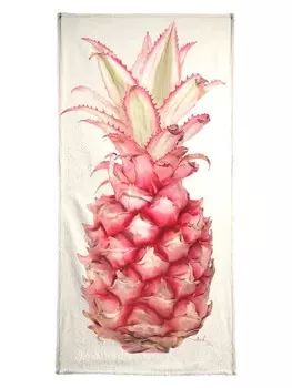 Полотенце Juniqe, цвет cremewei & rosa