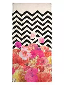 Полотенце Juniqe, цвет cremewei & rosa