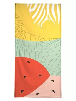 Полотенце Juniqe, цвет gelb & grn