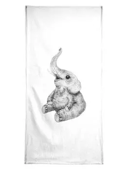 Полотенце Juniqe, цвет schwarz & wei