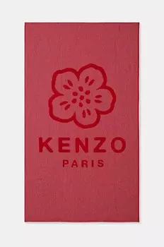 Полотенце Kenzo с добавлением шерсти KHANKO Cerise 90 x 160 см, красный