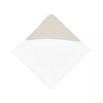 Полотенце KraftKids с капюшоном льняное натуральное коричневое, коричневый