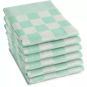 Полотенце кухонное DDDDD «Барбекю, 65х65 см, из 100% хлопка, жаккардовая ткань», (комплект, 6 шт.), оптимальное впитывание влаги и долговечность, цвет pastel green