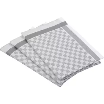 Полотенце кухонное ROSS «Эксклюзив», (набор, 3 шт.), клетчатый фон, 50х70 см, цвет silberfarben