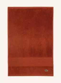 Полотенце l le croco LACOSTE, цвет ORANGE/ROT/BRAUN