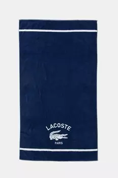 Полотенце Lacoste с добавлением шерсти L Origine Mmethyle 90 x 160 см, темно-синий