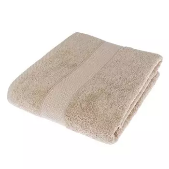 Полотенце махровое 100% хлопок Homescapes, 100x1x180 см, бежевый