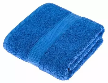 Полотенце махровое 100% хлопок Homescapes, 70x1x130 см, синий