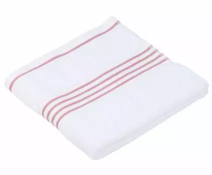 Полотенце махровое гостевое 500 г/м 30 х 50 см терракота Gzze W.F. Frottier-Weberei GmbH, белый