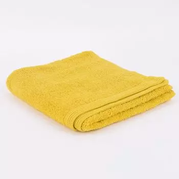 Полотенце махровое, полотенце для душа, полотенце для гостей, светло-серое, размер полотенца 50 х 100 см. Sorema, желтый