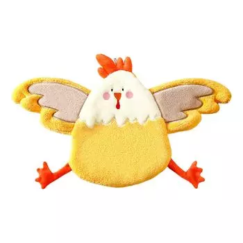 Полотенце Мягкое и удобное из кораллового флиса с суперприсоской, подвесная мочалка для курицы для общежития розового цвета Stuttg, желтый