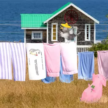 Полотенце Mr. & Mrs. Panda, белый