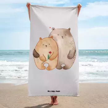 Полотенце Mr. & Mrs. Panda, серый