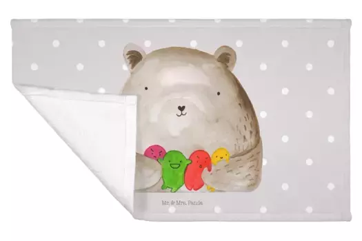 Полотенце Mr. & Mrs. Panda, серый