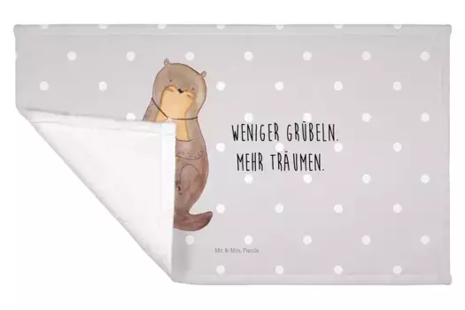 Полотенце Mr. & Mrs. Panda, серый