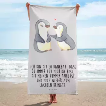 Полотенце Mr. & Mrs. Panda, серый