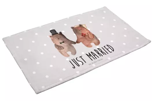 Полотенце Mr. & Mrs. Panda, серый