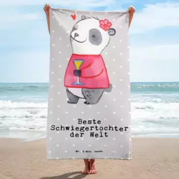 Полотенце Mr. & Mrs. Panda, серый