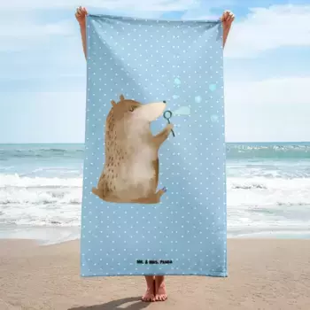 Полотенце Mr. & Mrs. Panda, синий
