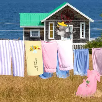Полотенце Mr. & Mrs. Panda, желтый