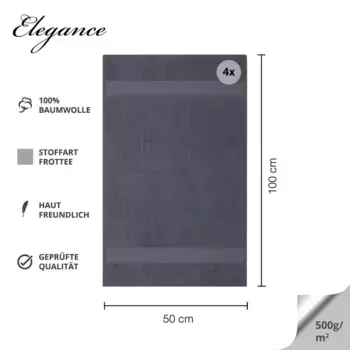 Полотенце Mskaan, серый