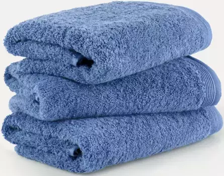 Полотенце Mve "Superwuschel", (3 шт.), комплект, очень мягкая ручка, хлопок премиум-класса, 50х100 50х100 см (3 шт.), цвет cornflower