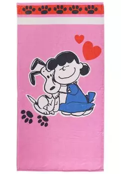 Полотенце Peanuts, цвет pink