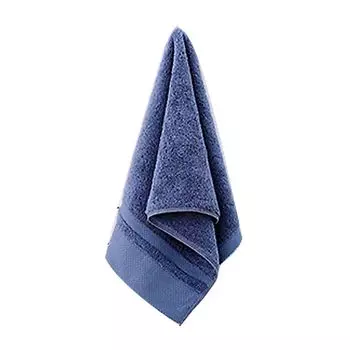 Полотенце приятное для кожи, не выцветающее, утолщенное хлопковое банное полотенце для дома, бежевое. Stuttg, темно-синий