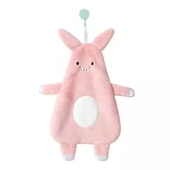 Полотенце приятное на ощупь, многоразовое, быстросохнущее, ультравпитывающее, серое. Stuttg, розовый