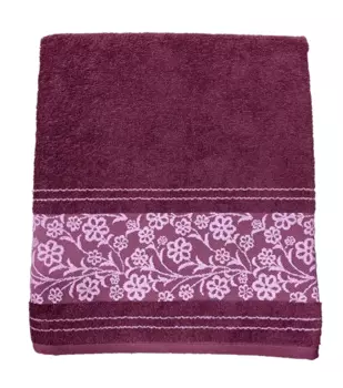 Полотенце Re Sole Elettra Bath 95x145, бордовый